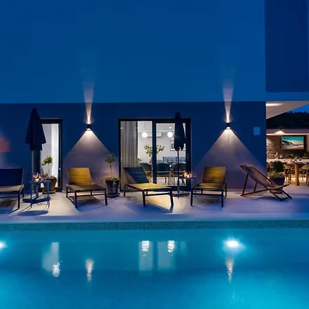 Βίλα Seaview Mila With 4 En-suite Bedrooms, Private Pool, Finnish Sauna, Treadmill, Sandy 250m